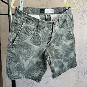 RVCA palm print shorts 29 waist mid length